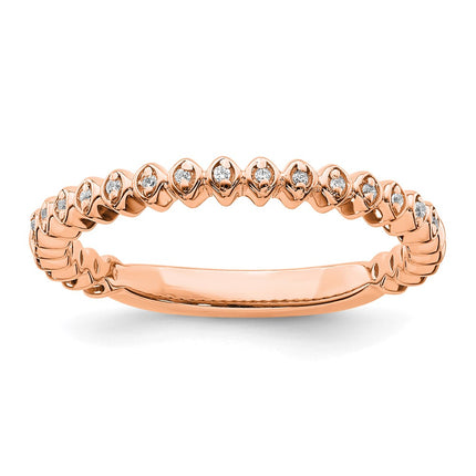 14k Rose Gold Stackable Expressions Diamond Ring | SK2111 ,