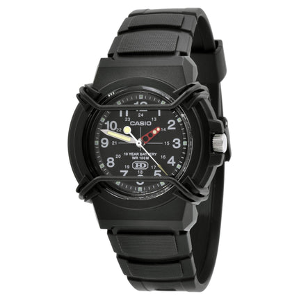 Casio Black Resin Case Black Band Watch | HDA-600-1BVCF ,