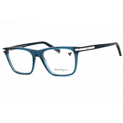 Salvatore Ferragamo Men's Eyeglasses - Crystal Navy Blue Full Rim Frame | SF2959 414 ,