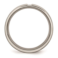 Titanium Grooved 6mm Polished Band | TB165 ,