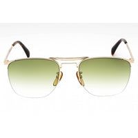 David Beckham Men's Sunglasses - Gold Aviator Frame Green Lens | DB 1001/S 0J5G 9K ,