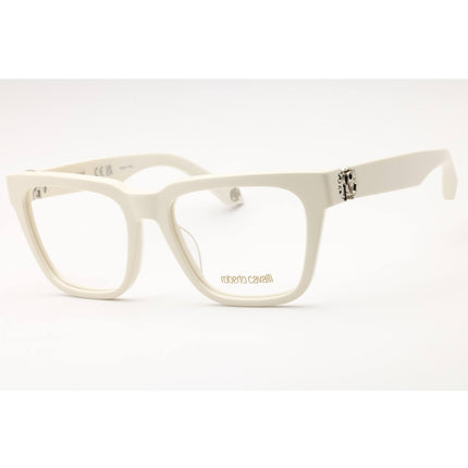 Roberto Cavalli Women's Eyeglasses - White Acetate Square Full Rim | VRC026M 0847 ,