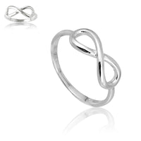 Sterling Silver Infinity Ring - W-9546 ,