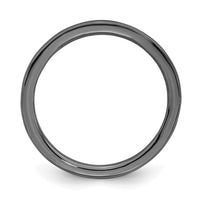 Sterling Silver Stackable Expressions Black-plated Polished Ring | QSK165 ,