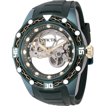 Invicta Men's Watch - Bolt Automatic Ghost Bridge Dial Green Silicone Strap | 44025 ,
