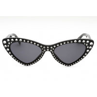 Moschino Women's Sunglasses - Black Plastic Cat Eye Shape Frame | MOS006/S/STR 0807 IR ,