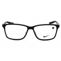 Nike Unisex Eyeglasses - Matte Black Rectangular Full Rim Frame | Nike 7118 001 ,