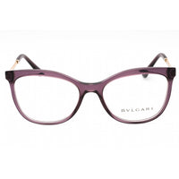 Bvlgari Women's Eyeglasses - Transparent Purple Plastic Cat Eye Frame | 0BV4218 5514 ,