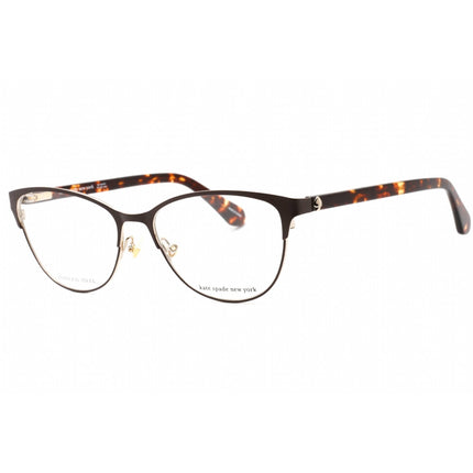 Kate Spade Women's Eyeglasses - Havana Metal Cat Eye Full Rim Frame | HADLEE 0086 00 ,