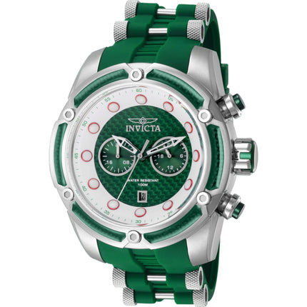 Invicta Men's Watch - Bolt Quartz Green and Silver Dial Silicone Strap Date | 42292 ,