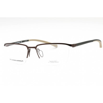 Under Armour Men's Eyeglasses - Brown Metal Rectangular Frame | UA 5002/G 009Q 00 ,