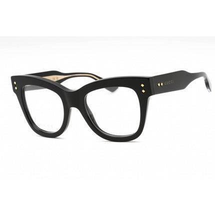 Gucci Women's Eyeglasses - Black Plastic Cat Eye Shape Full Rim Frame | GG1082O 001 ,