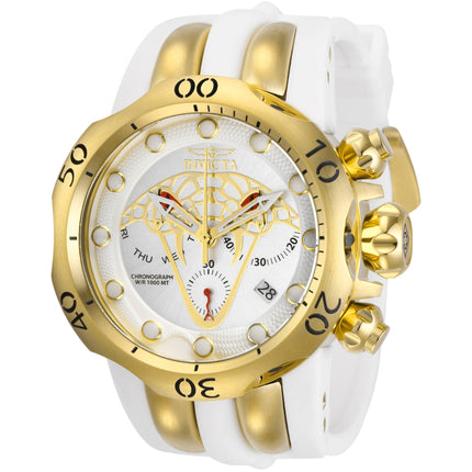 Invicta Men's Chronograph Watch - Venom Gold and Antique Silver Tone Dial | 28389 ,