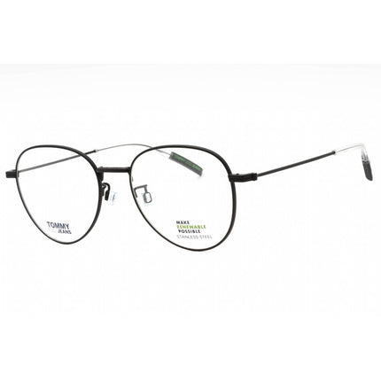 Tommy Hilfiger Men's Eyeglasses - Matte Black Metal Aviator Frame | TJ 0067/F 003 ,