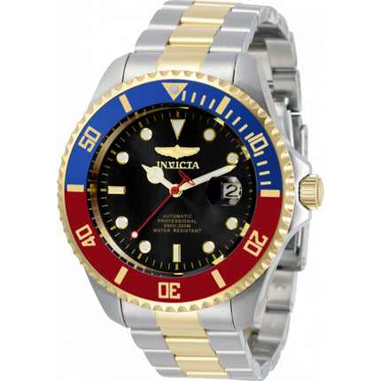 Invicta Men's Watch - Pro Diver Automatic Black Dial Two Tone Steel Bracelet | 34043 ,
