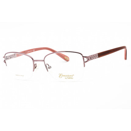 Emozioni Women's Eyeglasses - Light Pink Metal Oval Half Rim Frame | EM 4391 0S8R 00 ,