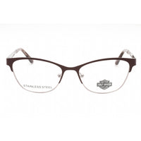 Harley Davidson Women's Eyeglasses - Matte Violet Metal Cat Eye Frame | HD0572 082 ,