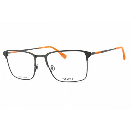 Flexon Men's Eyeglasses - Matte Gunmetal Metal Square Shape Frame | FLEXON E1131 072 ,