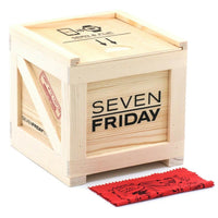 SevenFriday Men's Watch - Q-Series Automatic Silver and Black Dial Strap | Q1-01 ,