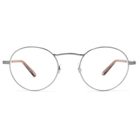 Garrett Leight Women's Eyeglasses - Brushed Silver-Desert Rose Frame | PENMAR BS-DER ,