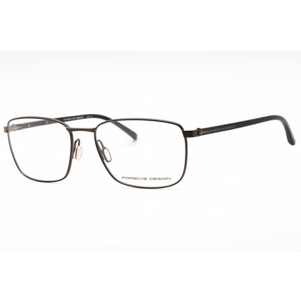 Porsche Men's Eyeglasses - Brown Metal Rectangular Shape Full Rim Frame | P8368 C ,