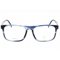 Carrera Men's Eyeglasses - Blue Horn Plastic Rectangular Frame | C FLEX 04/G 038I 00 ,