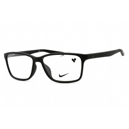 Nike Unisex Eyeglasses - Matte Black Rectangular Full Rim Frame | Nike 7118 001 ,