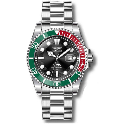 Invicta Men's Quartz Watch - Pro Diver Red and Green Rotating Bezel Black Dial | 44706 ,