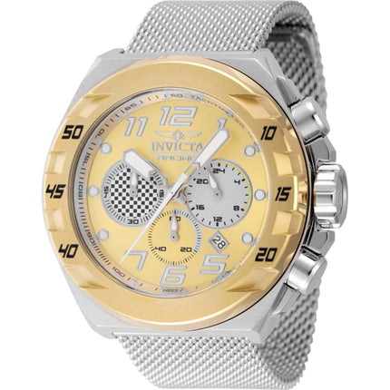 Invicta Men's Watch - Invicta Racing Quartz Chronograph Silver Steel Bracelet | 47204 ,