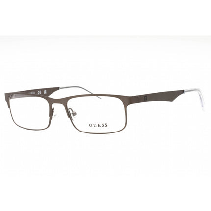 Guess Men's Eyeglasses - Matte Gunmetal Rectangular Full Rim Frame | GU1904-N 009 ,