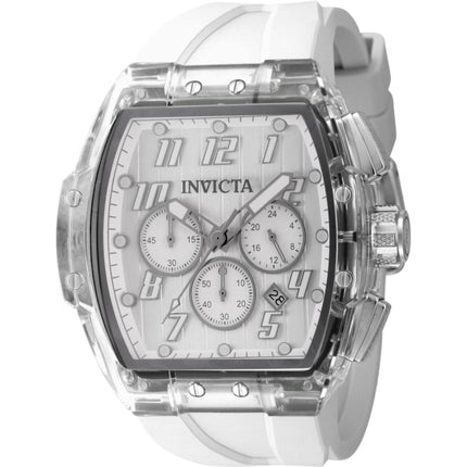 Invicta Men's Watch - S1 Rally Quartz Chronograph White Dial Silicone Strap | 45481 ,