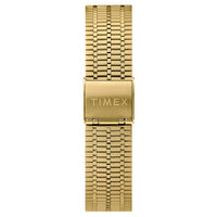 Timex Men's Quartz Watch - Q Reissue Blue Dial Gold Tone Bracelet | TW2U61400ZV ,
