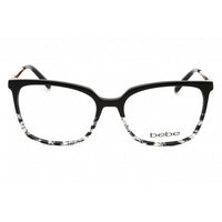 Bebe Women's Eyeglasses - Jet Animal Plastic Full Rim Square Shape Frame | BB5197 001 ,