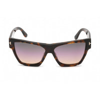 Tom Ford Unisex Sunglasses - Coloured Havana Plastic Cat Eye Shape Frame | FT0942 55B ,