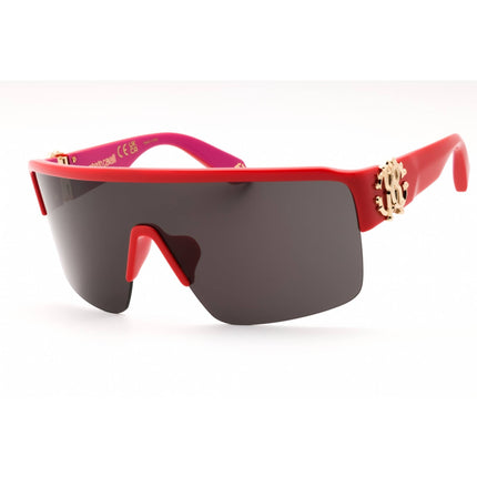Roberto Cavalli Women's Sunglasses - Red Fuchsia Acetate Shield Frame | SRC037M 09RV ,