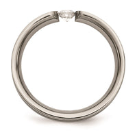 Titanium Black IP-plated 6mm Diamond Brushed Band | TB174AA ,