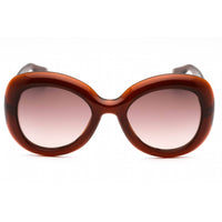 Moschino Women's Sunglasses - Brown Plastic Full Rim Butterfly | MOS162/S 009Q HA ,