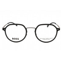 Hugo Boss Men's Eyeglasses - Matte Black Grey Metal Round Frame | BOSS 1428 0O6W 00 ,