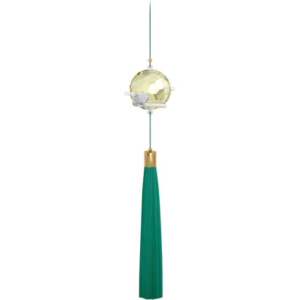 Swarovski Ornament - Among Blue Mountains Moon Crystals with Green Tassel | 5557817 ,