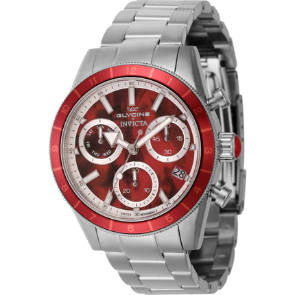 Invicta Men's Watch - Five Elements Fire Chrono Red and Silver Dial Bracelet | 44291 ,