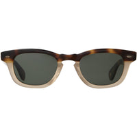 Garrett Leight Unisex Sunglasses - Cappuccino Acetate Rectangular | LO-B CAP/PG15 ,