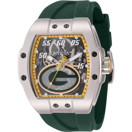 Invicta Men's Watch - NFL Green Bay Packers Automatic Green Silicone Strap | 45066 ,