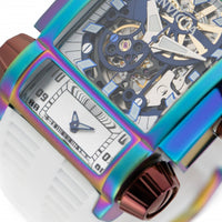 Invicta Men's Watch - Akula Burgundy, Iridescent Case White Silicone Strap | 41731 ,