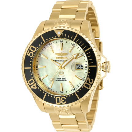 Invicta Men's Watch - Pro Diver Automatic Champagne Dial Yellow Gold Bracelet | 23304 ,