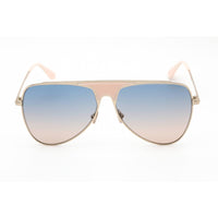 Tom Ford Unisex Sunglasses - Shiny Rose Gold Metal Pilot Full Rim Frame | FT0935 28W ,