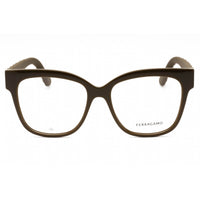 Salvatore Ferragamo Women's Eyeglasses - Dark Khaki Cat Eye Full Rim | SF2956EN 324 ,