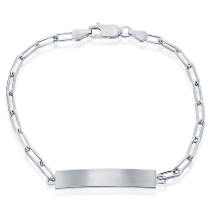 Classic Men's Bracelet - Sterling Silver Paperclip ID | S-5123 ,