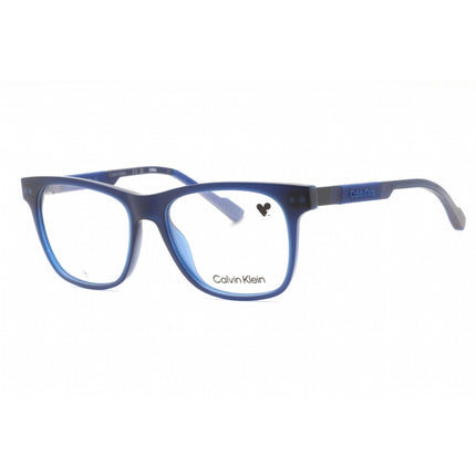 Calvin Klein Men's Eyeglasses - Blue Injected Propionate Square Frame | CK23521 438 ,