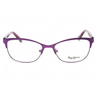 Pepe Jeans Women's Eyeglasses - Purple Metal Cat Eye Frame Clear Demo Lens | PJ1389 C3 ,