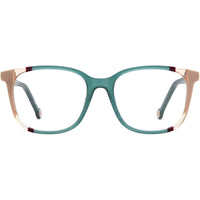 Carolina Herrera Women's Eyeglasses - Teal Brown Plastic Square Frame | CH 0065 0HBJ ,